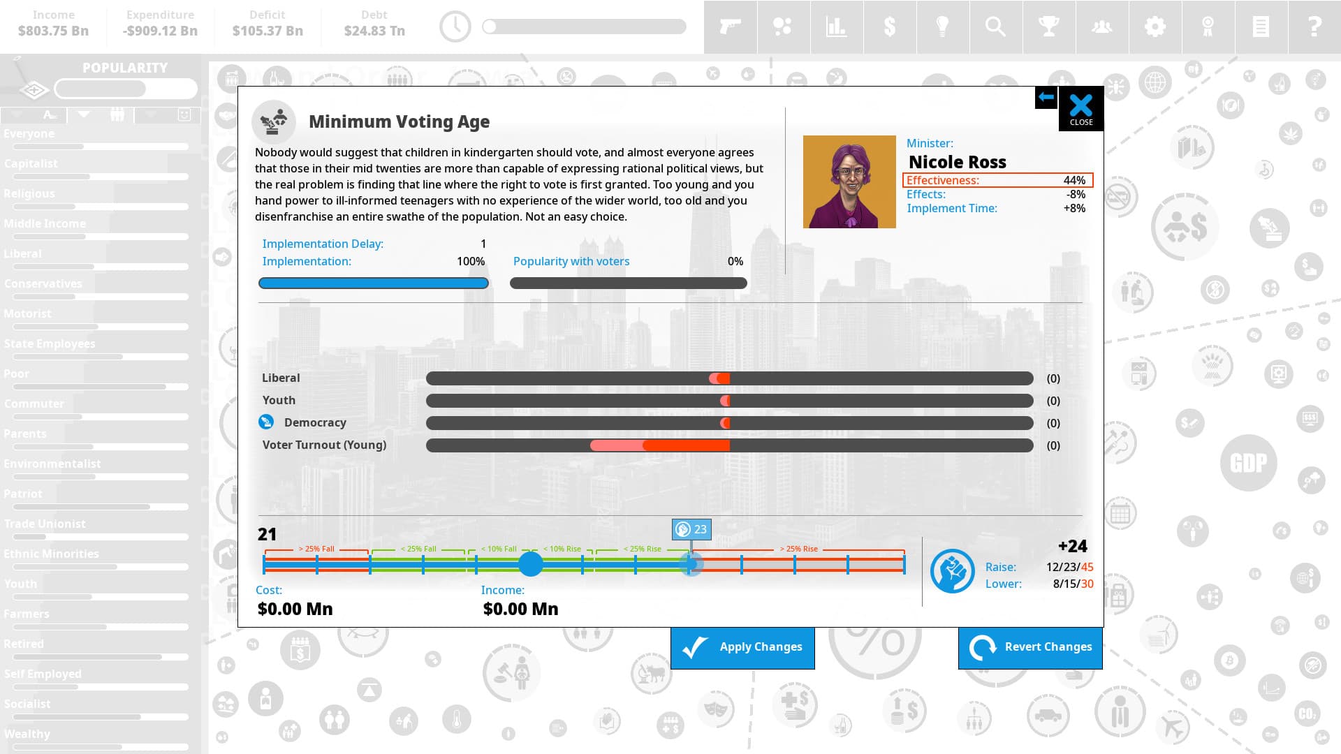 Democracy 4 - Voting Systems