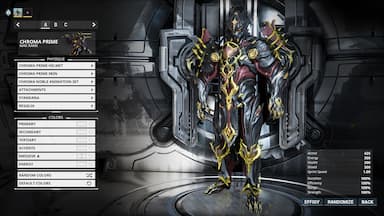 Warframe: Prime Vault – Chroma Prime Accessories