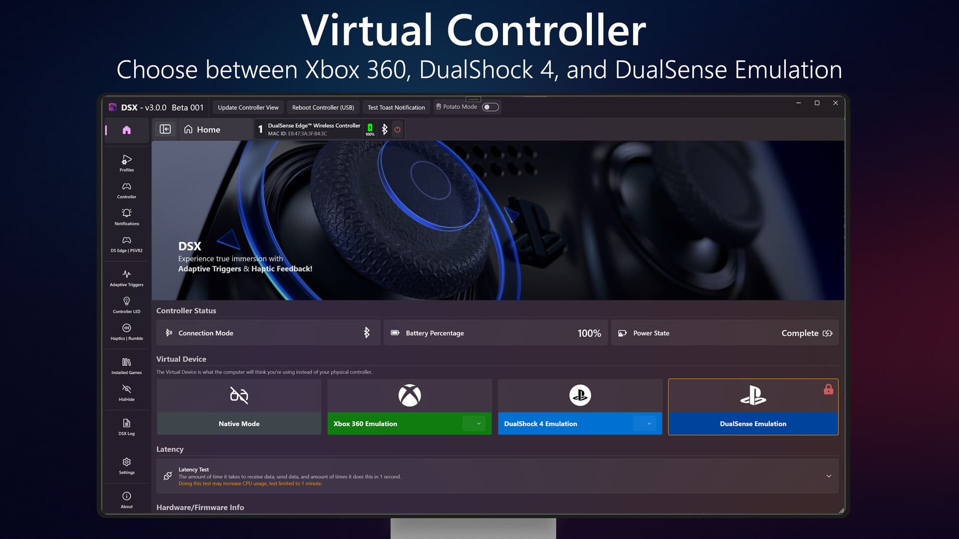 DSX - Virtual DualSense Emulation | v3 Early Access